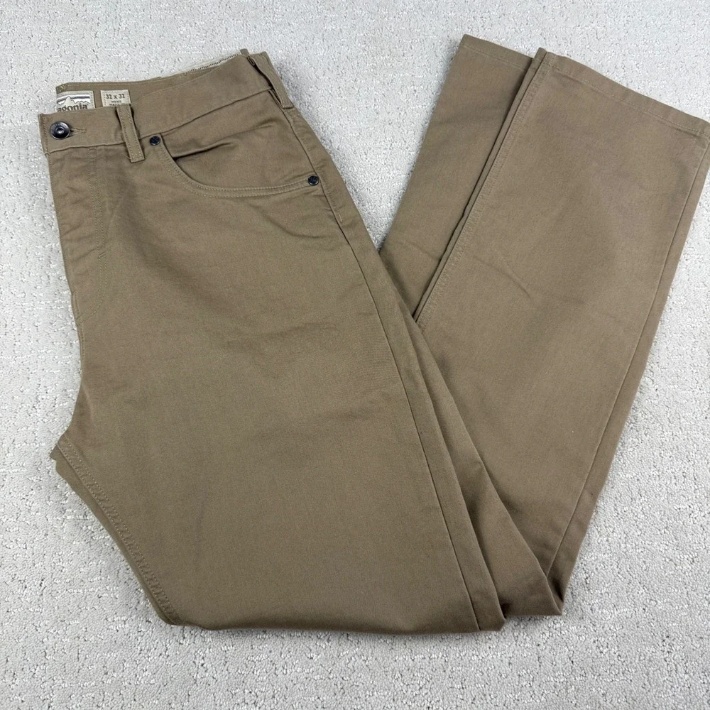 Patagonia Iron Clad Straight Fit Canvas Pants Mens 32x32 Khaki 56491 2023